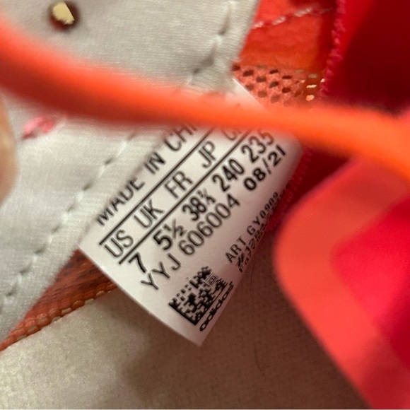 Adidas Adizero Adios 6 'Turbo Sky Rush' Women's Mesh Running Shoes Size 7 - Picture 9 of 9